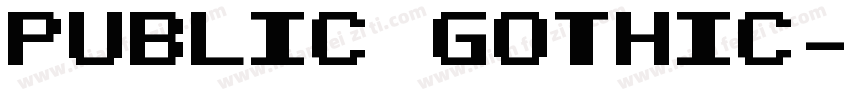 PUBLIC GOTHIC字体转换